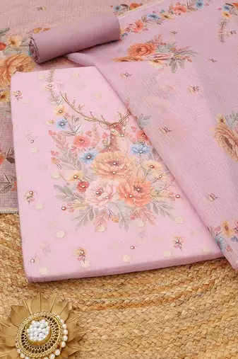 printed unstitched dress material