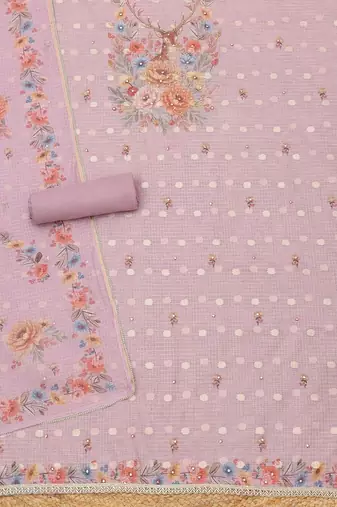 printed unstitched dress material