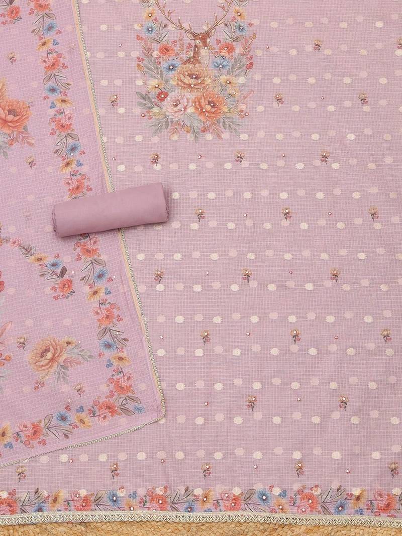 printed unstitched dress material