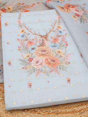 printed unstitched dress material 1