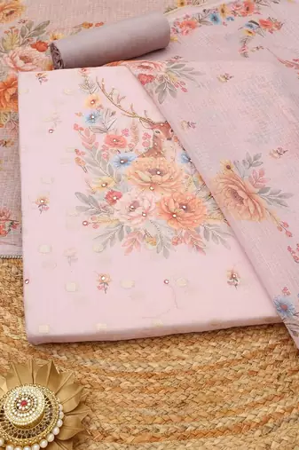 printed unstitched dress material