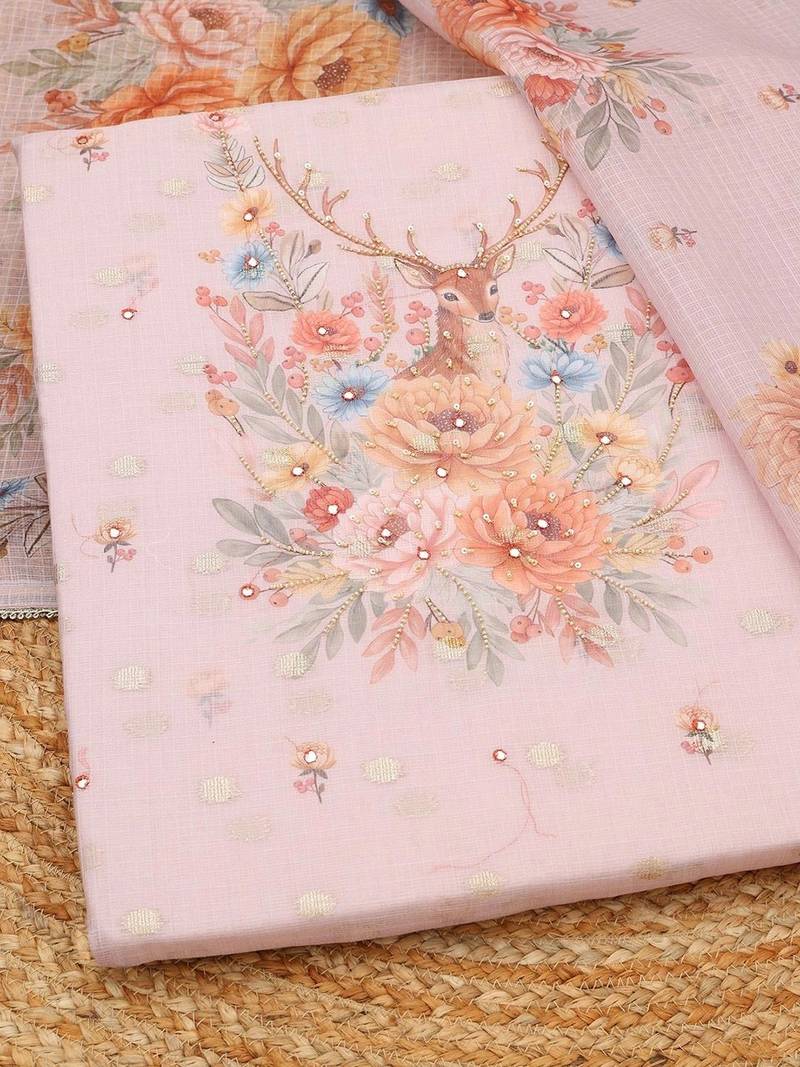 printed unstitched dress material