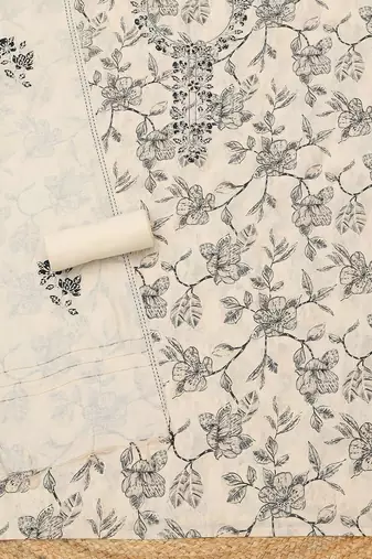 printed unstitched dress material