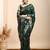 Green woven design kanjeevaram saree with blouse piece