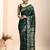 Green woven design kanjeevaram saree with blouse piece