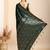 Green woven design kanjeevaram saree with blouse piece