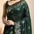 Green woven design kanjeevaram saree with blouse piece