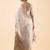 Off white women floral woven design banarasi saree