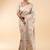 Off white women floral woven design banarasi saree