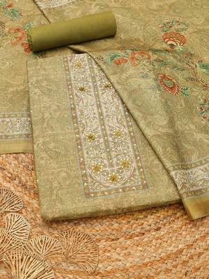 printed unstitched dress material 1