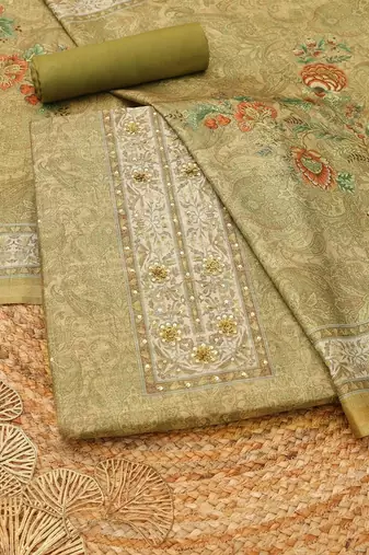 printed unstitched dress material