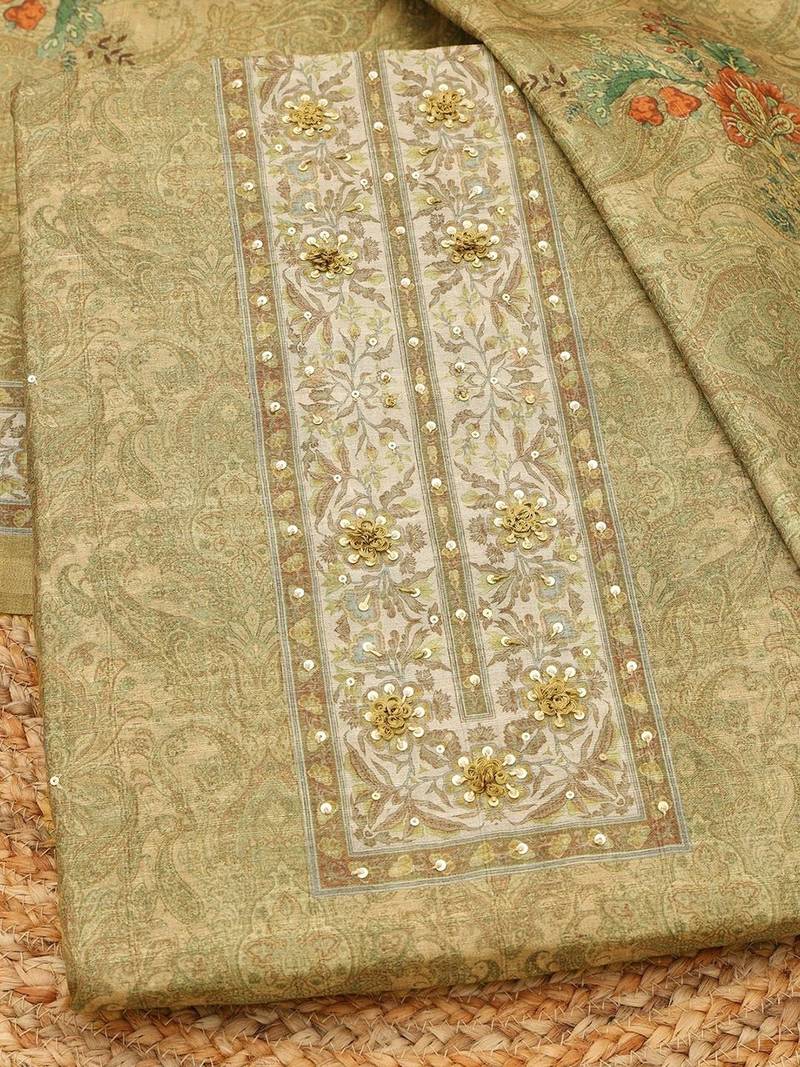 printed unstitched dress material