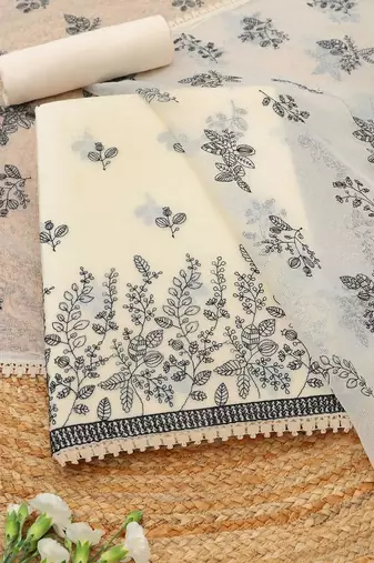 printed unstitched dress material