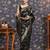 Black ethnic motifs woven design zari kanjivaram saree
