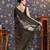 Black ethnic motifs woven design zari kanjivaram saree