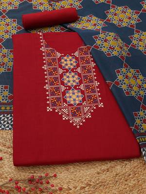 embroidered viscose rayon unstitched dress material 1