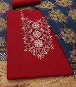 embroidered viscose rayon unstitched dress material