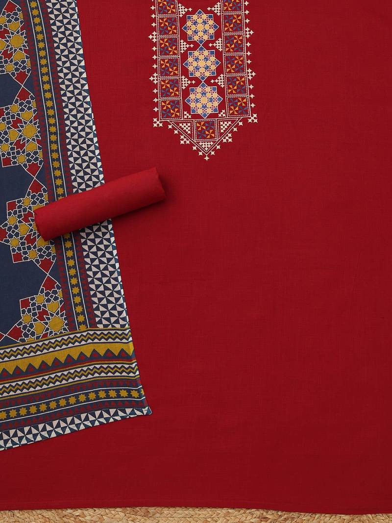 embroidered viscose rayon unstitched dress material