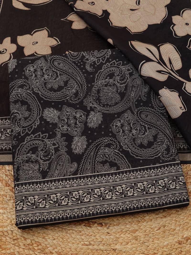printed unstitched dress material