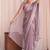 Lavender embroidered tissue designer saree