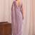 Lavender embroidered tissue designer saree