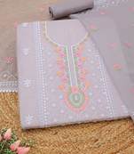 embroidered unstitched dress material