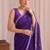 Purple embroidered tissue designer saree