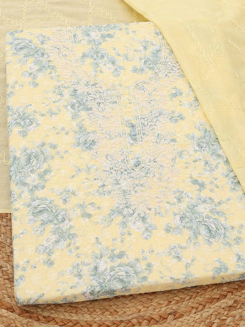 printed unstitched dress material