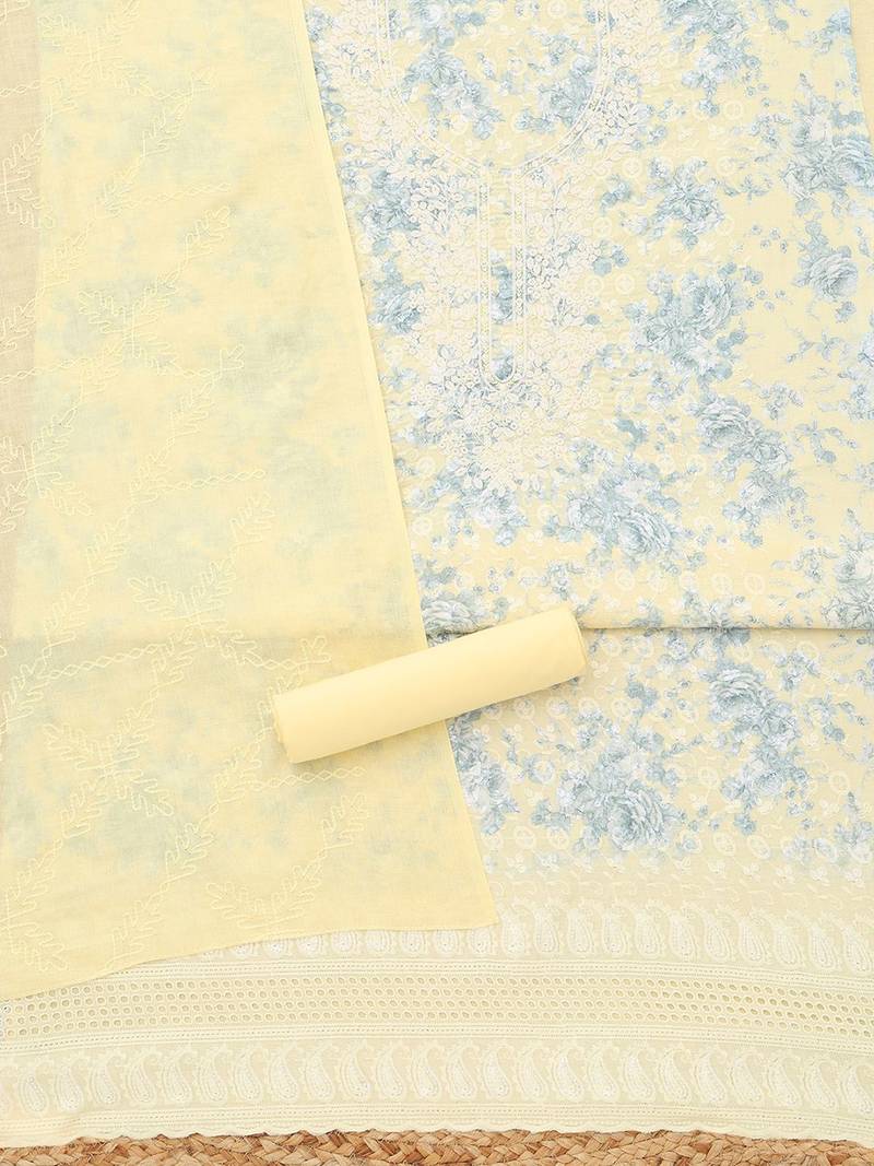 printed unstitched dress material