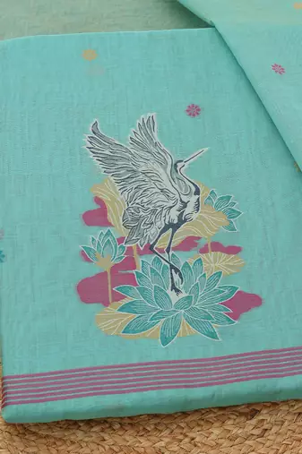 printed unstitched dress material