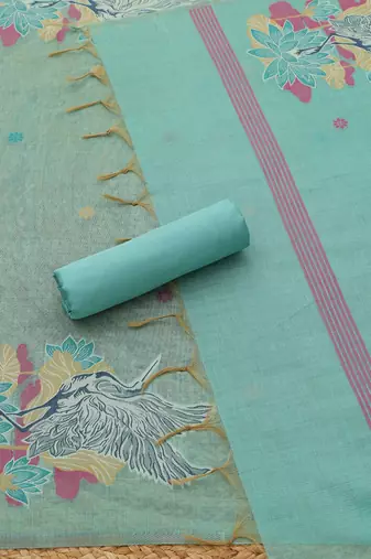 printed unstitched dress material