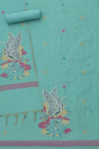 printed unstitched dress material