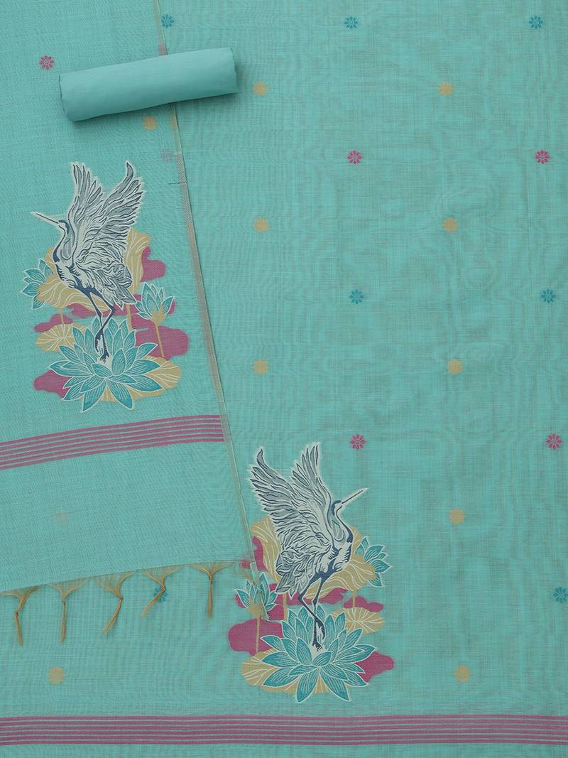 printed unstitched dress material