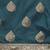 Teal teal & gold-toned ethnic motifs zari silk blend banarasi saree