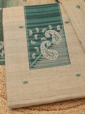 printed art silk unstitched dress material 2
