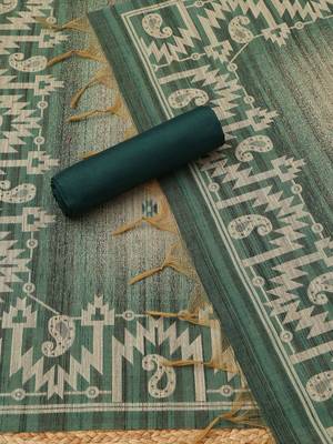 printed art silk unstitched dress material 4
