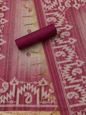 printed art silk unstitched dress material 3