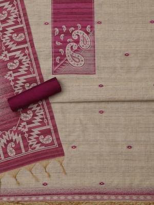printed art silk unstitched dress material 4