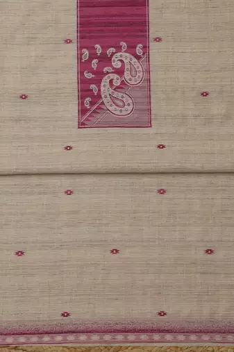 printed art silk unstitched dress material