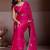 Pink embroidered saree with unstitched blouse
