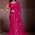 Pink embroidered saree with unstitched blouse