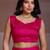 Pink embroidered saree with unstitched blouse