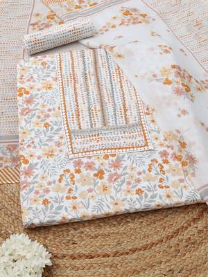 printed unstitched dress material 1