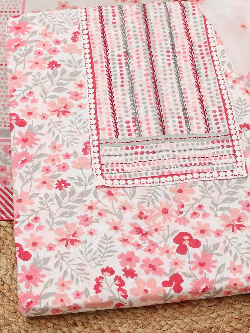 printed unstitched dress material