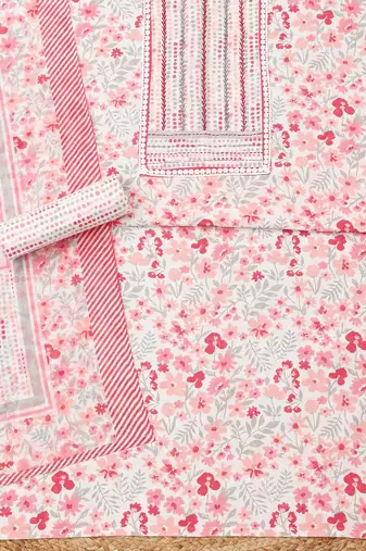 printed unstitched dress material