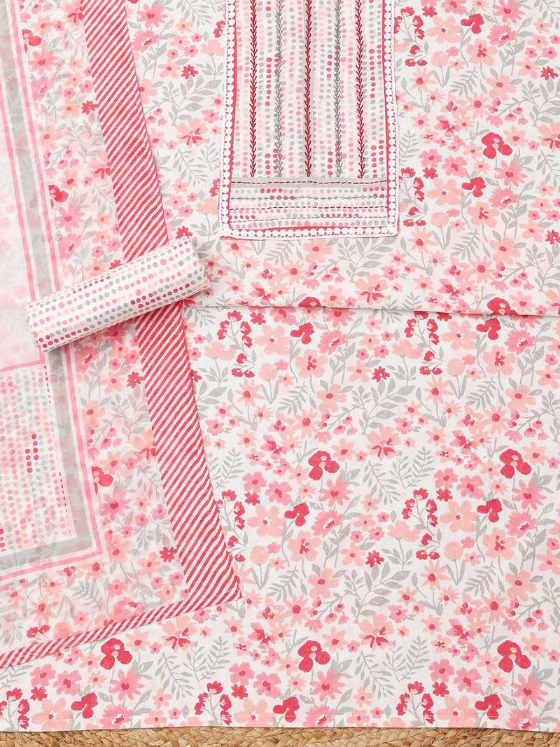 printed unstitched dress material