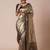 Black woven design banarasi saree with blouse piece