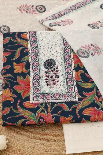 printed unstitched dress material