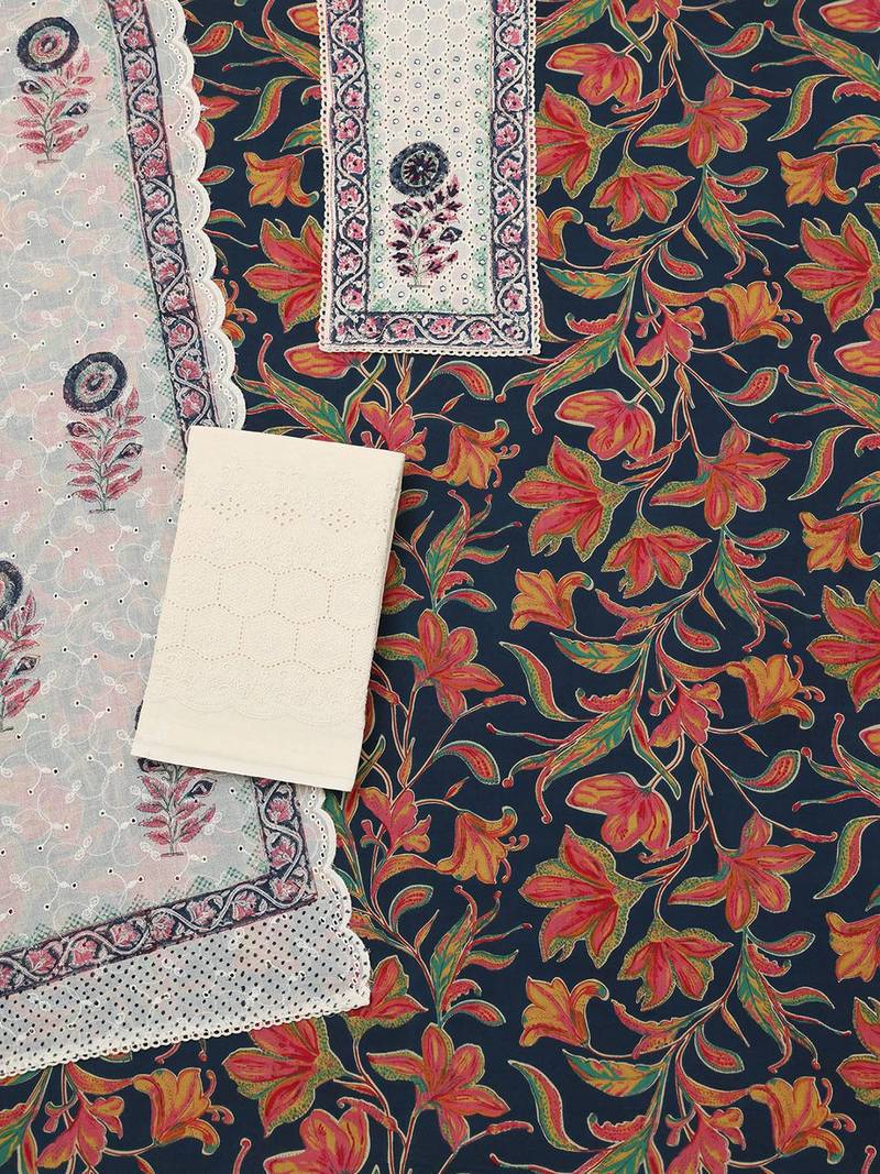 printed unstitched dress material