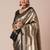 Black woven design banarasi saree with blouse piece